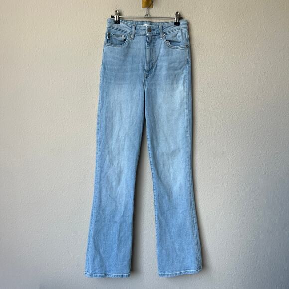 Lovers + Friends Greyson Ultra High Rise Slim Boot Jeans in Cypress Size 27 - Picture 2 of 7